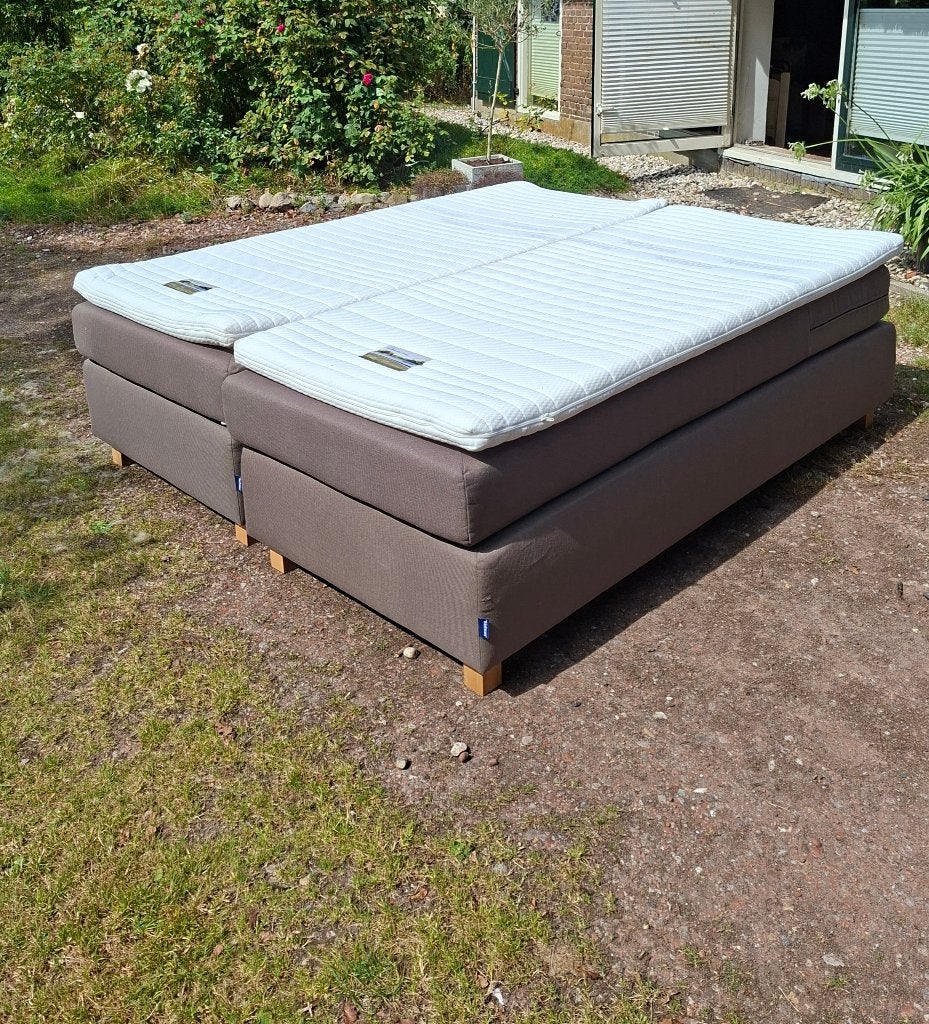 Karlsson Arendal boxspring, Huis en Inrichting, Slaapkamer | Boxsprings, Ophalen, 90 cm, Bruin, Tweepersoons