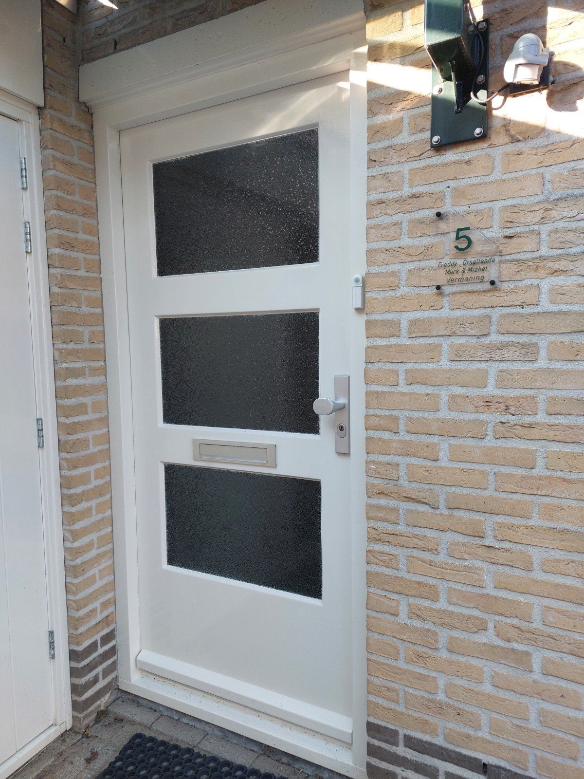 Voordeur., Doe-het-zelf en Verbouw, Kozijnen en Schuifpuien, Gebruikt, Deurkozijn, 150 tot 225 cm, Hout