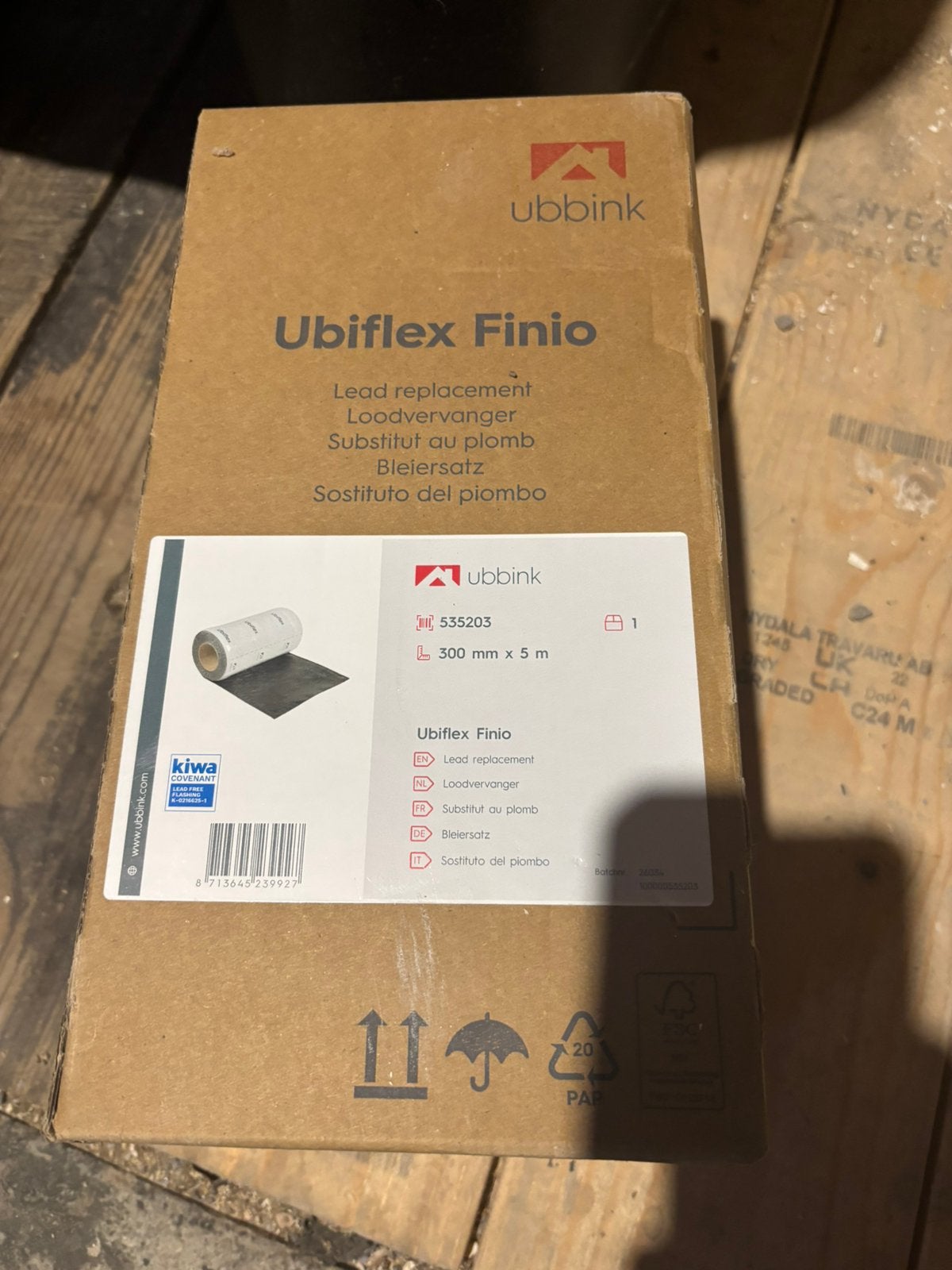 Loodvervanger ubiflex finio 5m, Overige materialen, Zwart, Ophalen of Verzenden, Zo goed als nieuw
