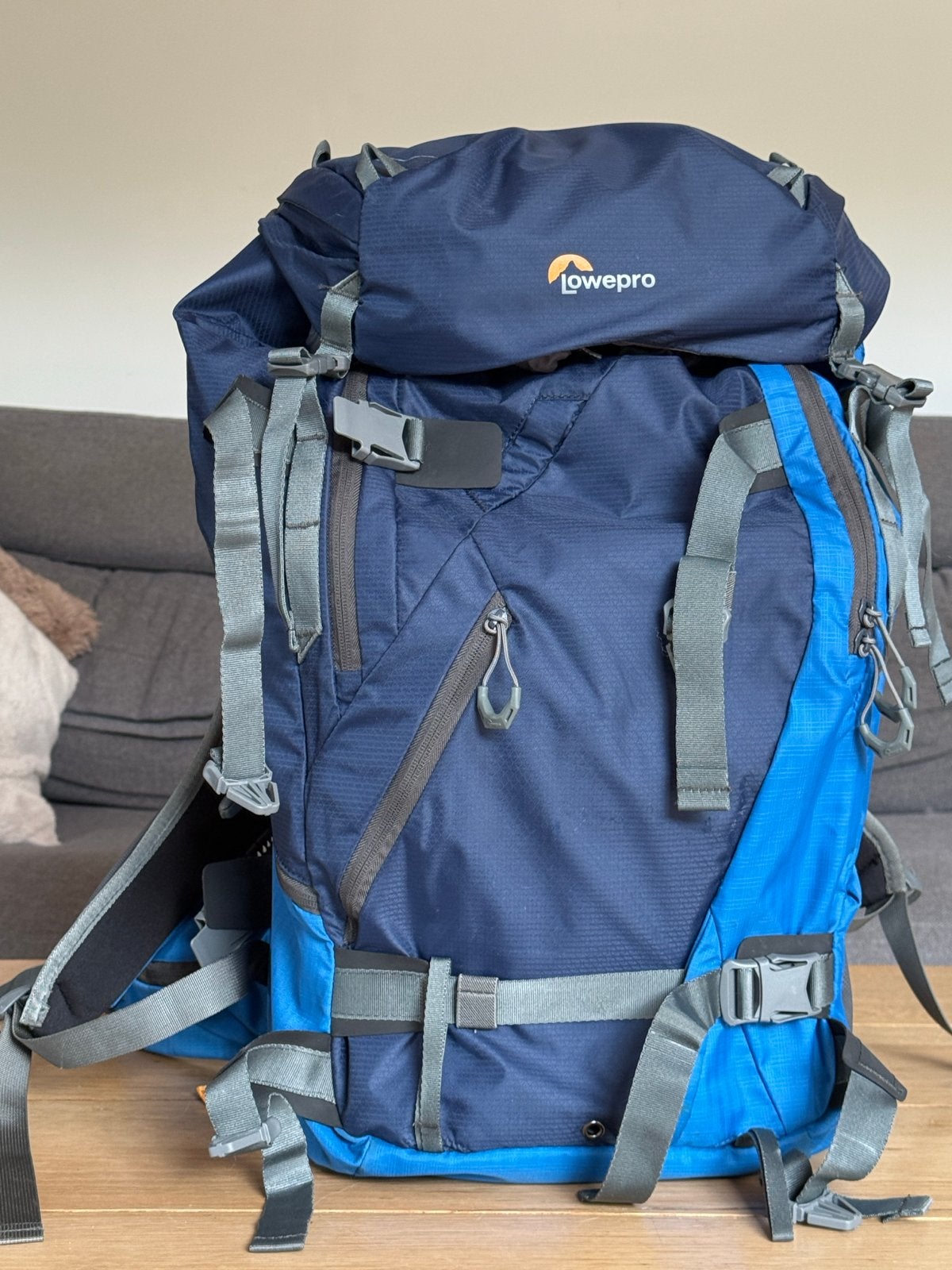 Lowepro Powder BP 500 AW Fotorugzak - Blauw, Lowepro, Gevoerd, Ophalen of Verzenden, Zo goed als nieuw