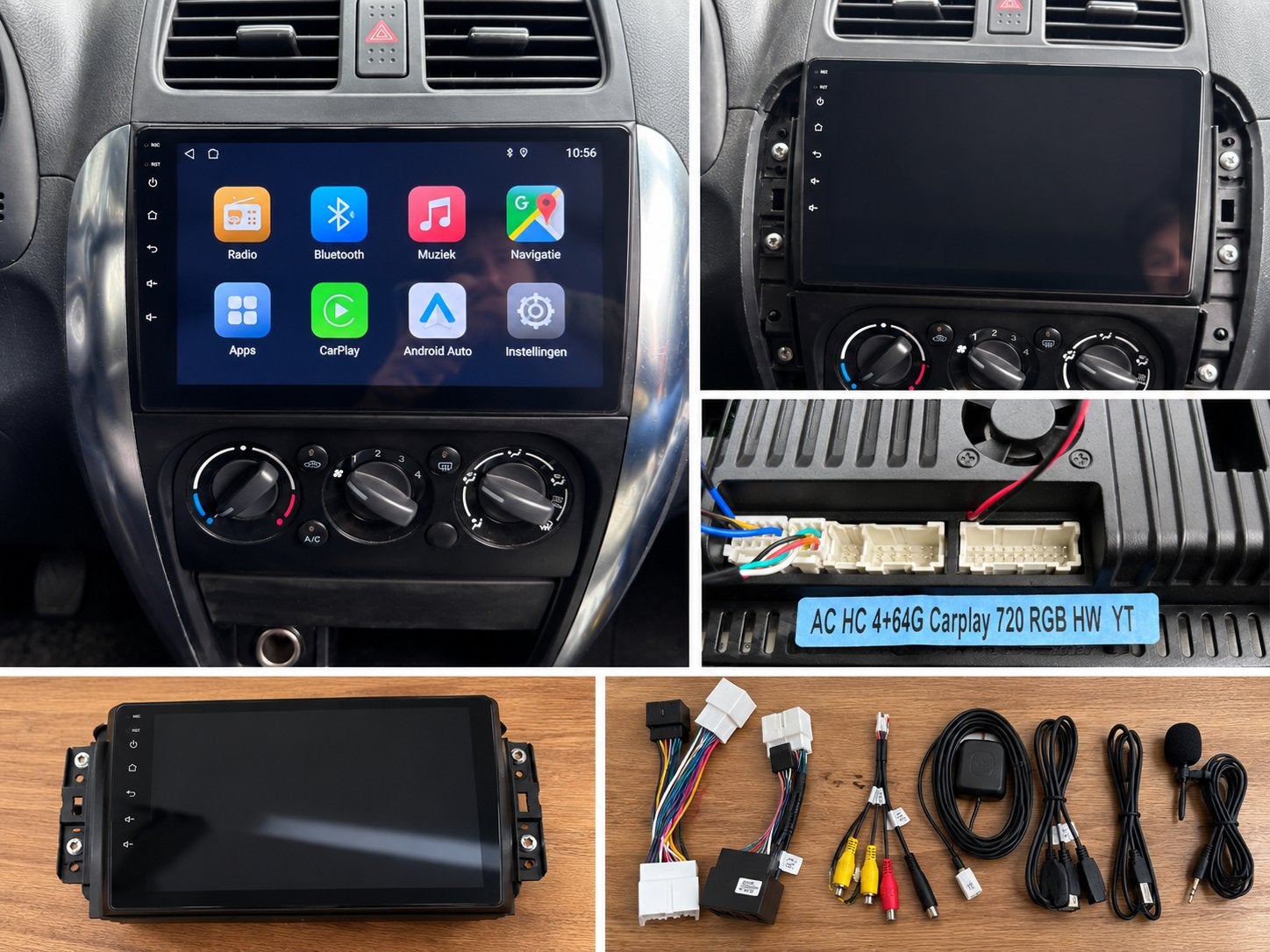 Suzuki SX4 Android touchscreen autoradio met Apple CarPlay, Ophalen of Verzenden, Zo goed als nieuw