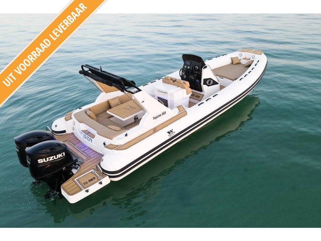 Tiger Marine 950 Topline 2x 200 pk suzuki FULL OPTION NIEUW, 10 m, Nieuw, Benzine, Tiger Marine
