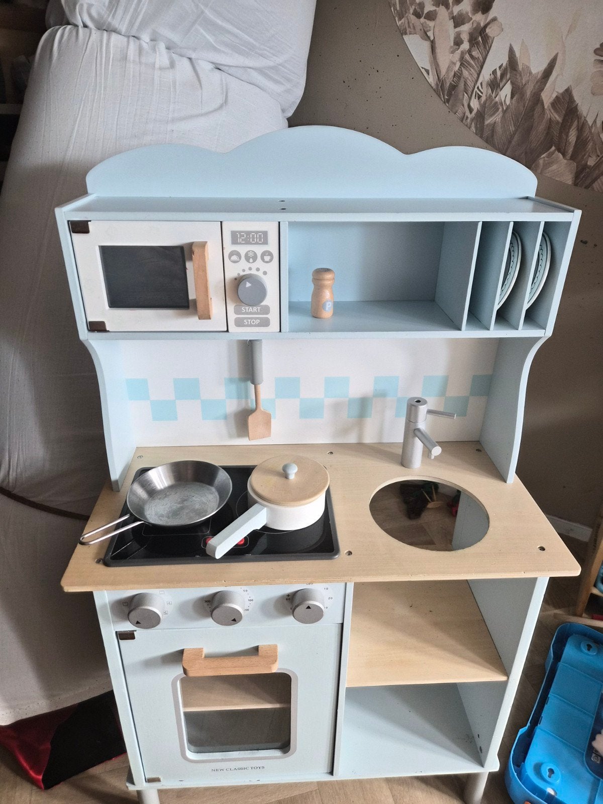 Houten speelkeuken met accessoires - Zo goed als nieuw, Ophalen, Zo goed als nieuw