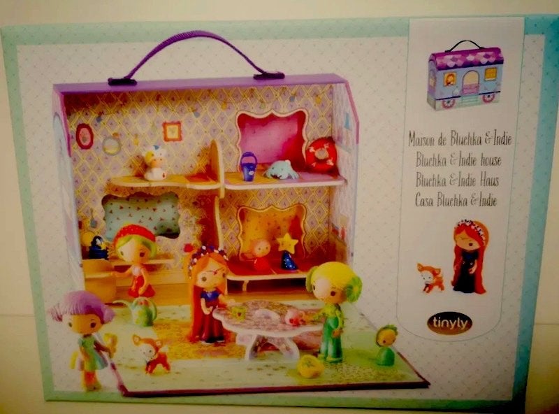 DJECO tinyly huis Bluchka en Indie *AANBIEDING 30 euro*, Djeco.com, Djeco.com, Nieuw, Ophalen of Verzenden