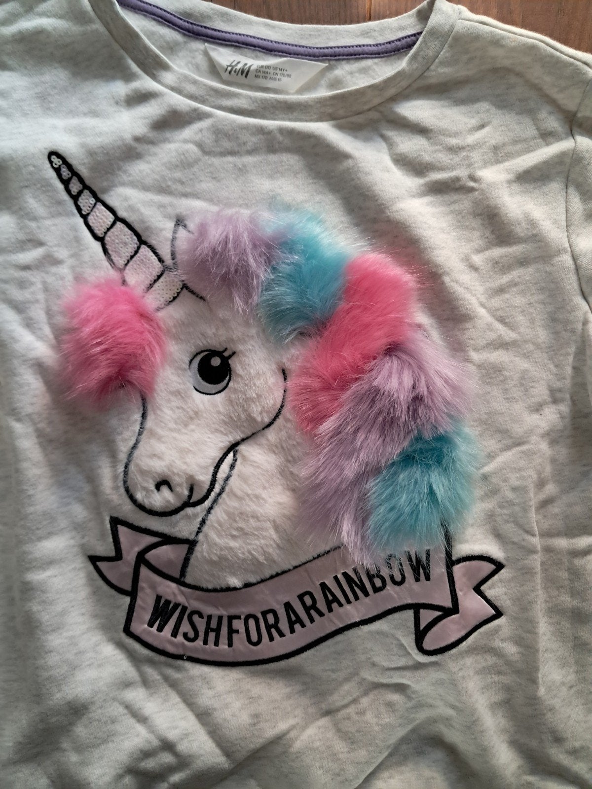Unicorn trui van H&M maat 170 Nieuw fluffy en zacht, Jongen of Meisje, Trui of Vest, H&M, Nieuw