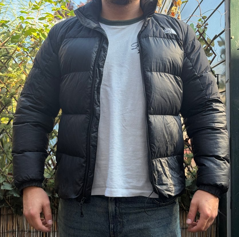 Orginele The North Face Nuptse 700 Puffer Jas Zwart Maat M, Ophalen of Verzenden, Zo goed als nieuw, Maat 48/50 (M), Zwart