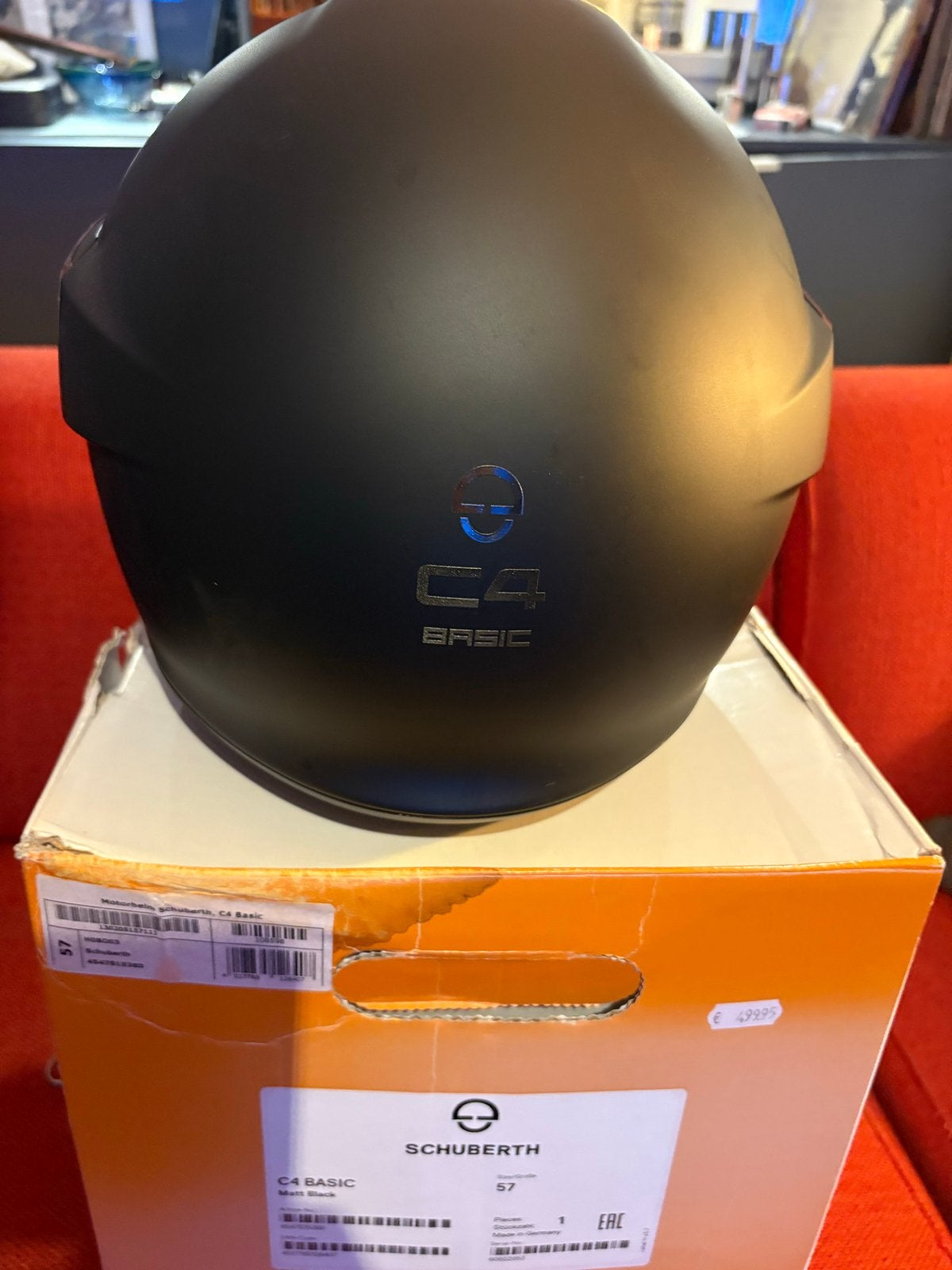 Schuberth C4 Basic Systeemhelm Mat Zwart, Motoren, Systeemhelm, Heren, Ophalen of Verzenden, 3XL of groter