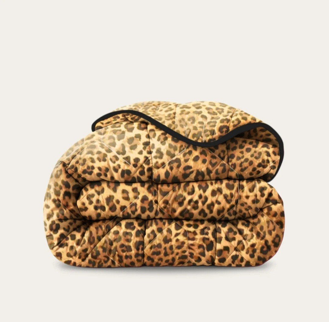 Happybed Panter Dekbed 160x200 cm met Kussenslopen, Eenpersoons, Handelsonderneming arie willemse, Zwart, Ophalen of Verzenden