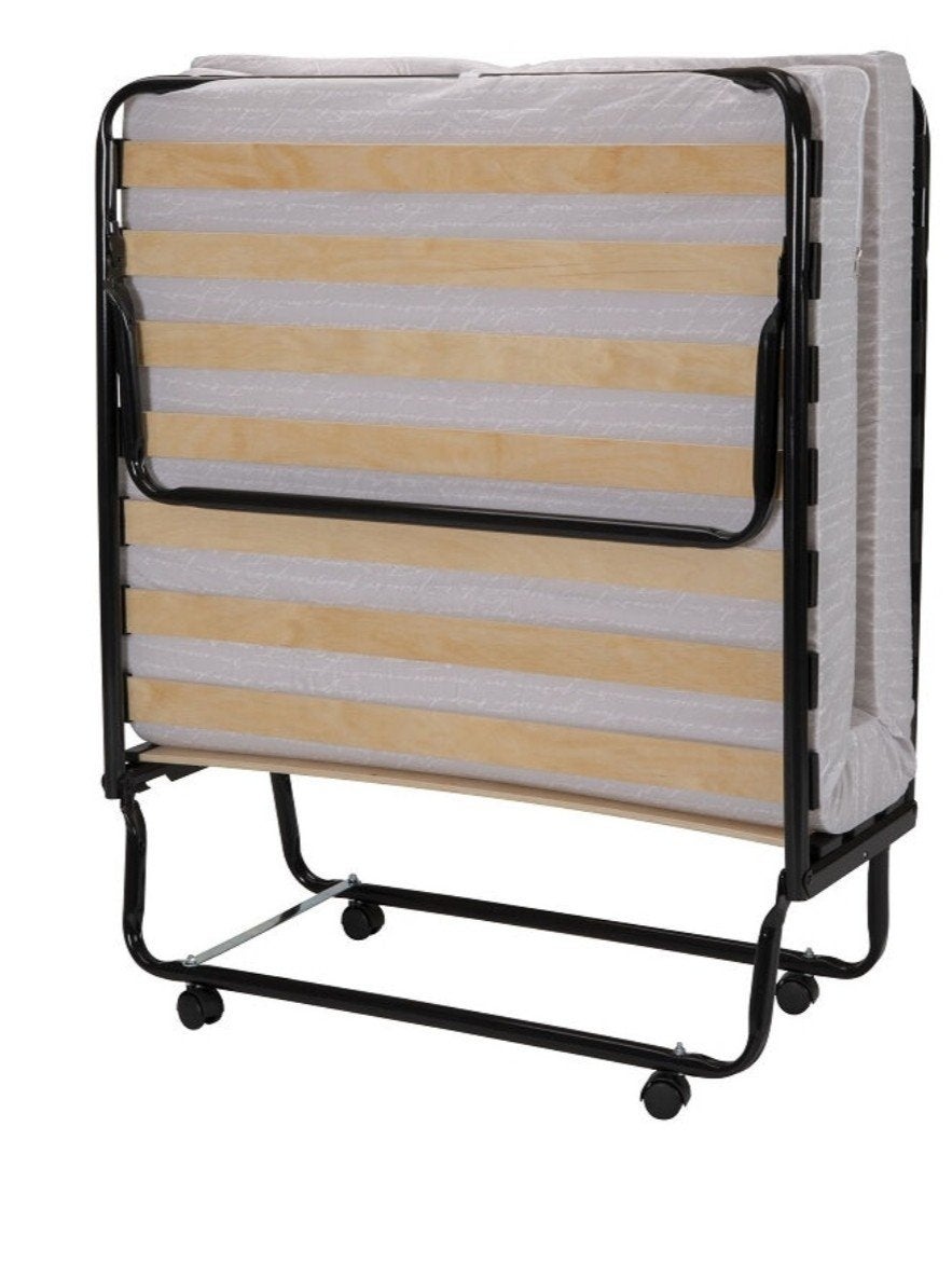 Opklapbed 90x185 cm - Ideaal voor logees, Ophalen, Gebruikt, 90 cm, Eenpersoons