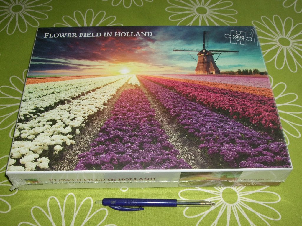 Nieuw in seal: Flower field in Holland - 1000 stukjes, Ophalen of Verzenden, 500 t/m 1500 stukjes, Nieuw, Legpuzzel