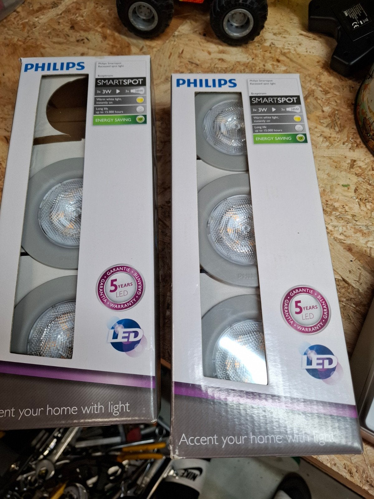 Philips Inbouwspots LED 3W Warm Wit - 5 Stuks, Huis en Inrichting, Ophalen, Nieuw, LED, Inbouwspot