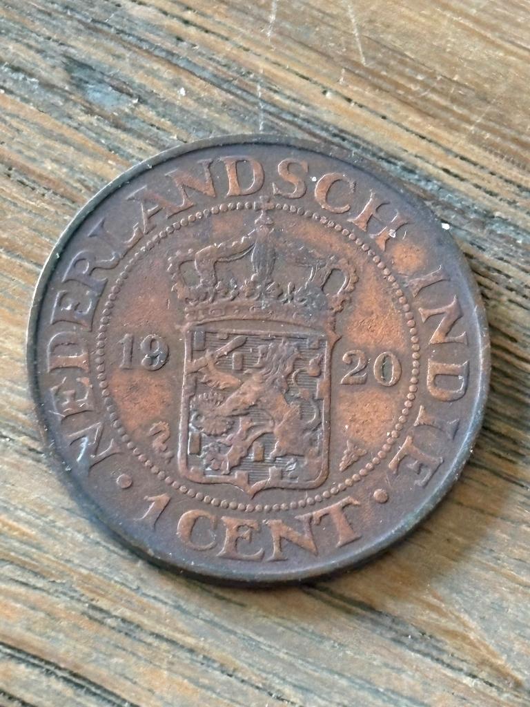 1 Cent 1920 nederlands indie, Ophalen of Verzenden, Koningin Wilhelmina, 1 cent, Losse munt