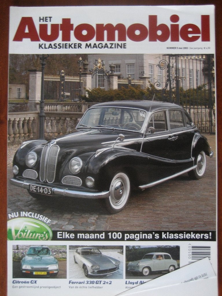 Het Automobiel 5 2003 BMW 502 Citroën CX Lloyd Alexander, Boeken, Auto's | Folders en Tijdschriften, Ophalen of Verzenden, Nieuw