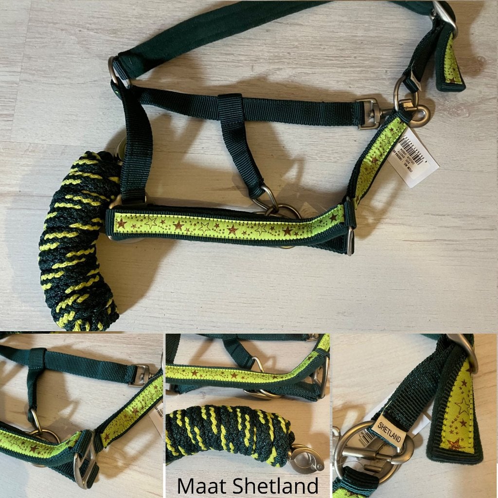 Halster + touw - groen maat shetland, Ophalen of Verzenden, Nieuw