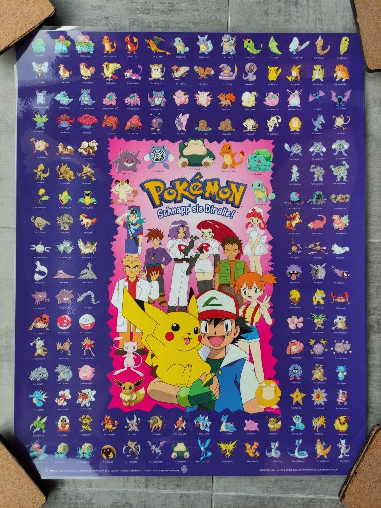 Nieuw! Pokemon posters geplastificeerd. 4 euro per stuk, Kinderen en Baby's, Ophalen of Verzenden, Nieuw, Wanddecoratie