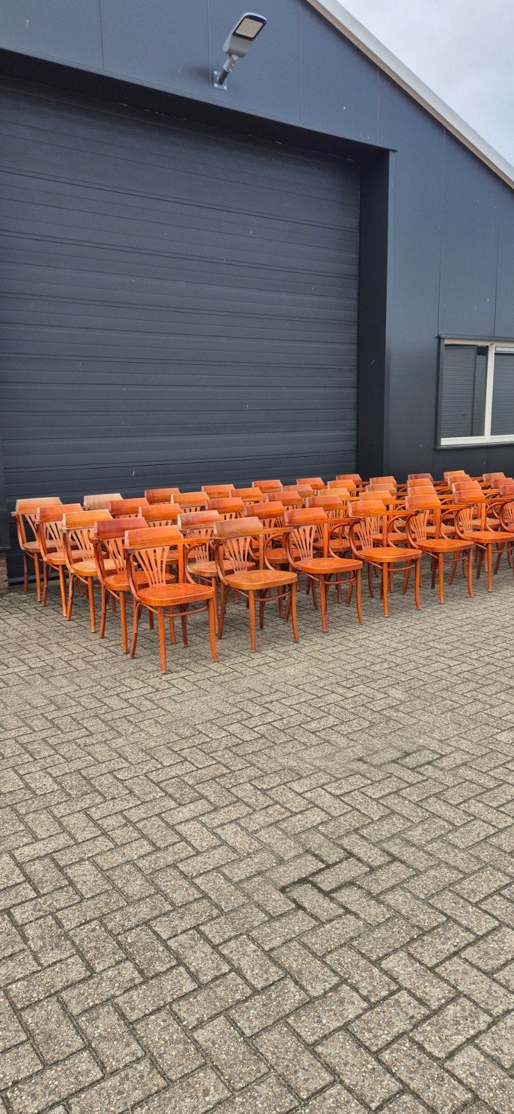 cafestoelen restaurant horeca stoelen, Ophalen, Gebruikt, Bruin, Geen