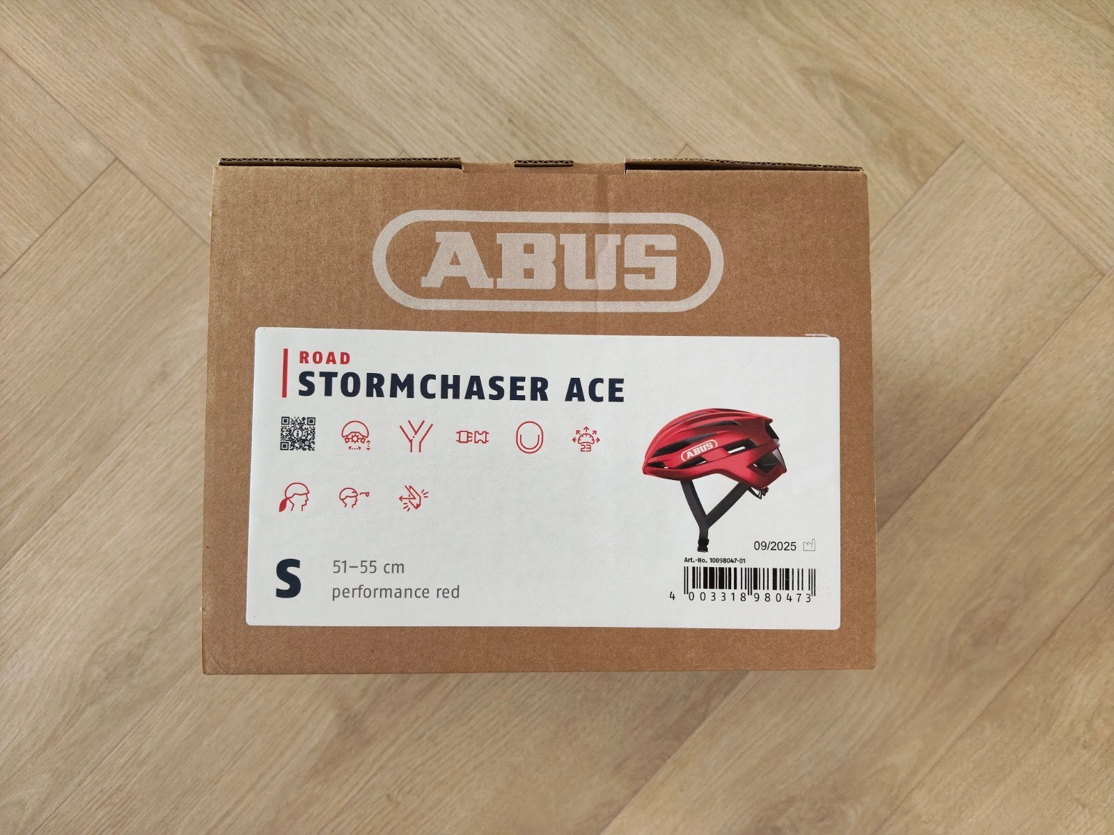ABUS Stormchaser Ace Fietshelm - Maat S - Performance Red, S, Nieuw, Ophalen of Verzenden, ABUS