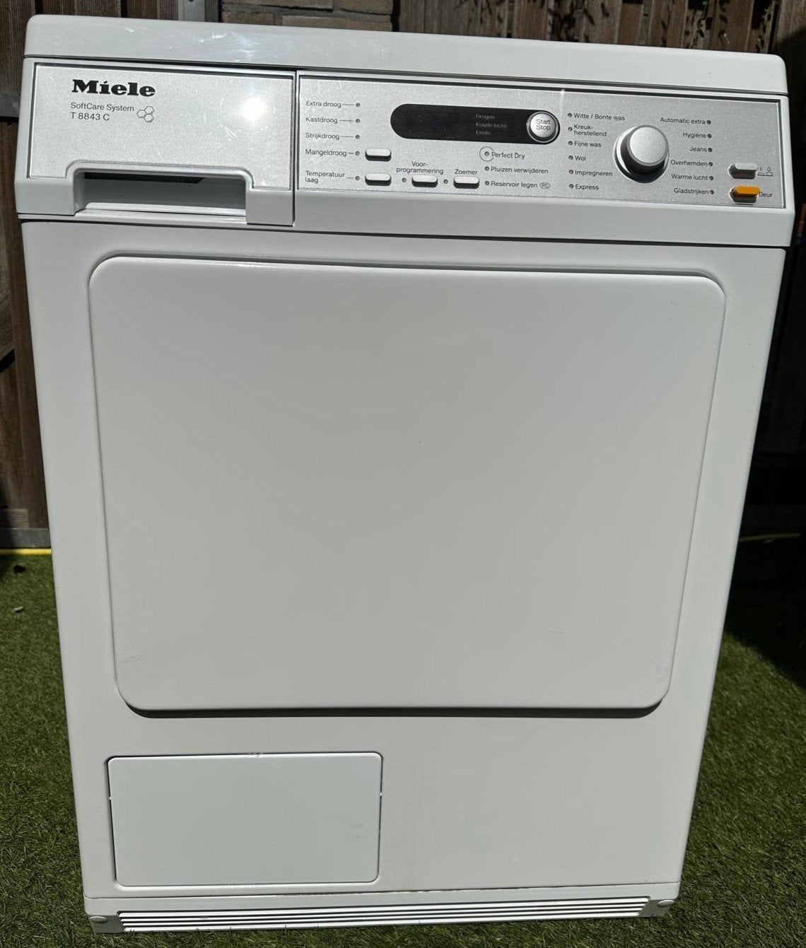 Miele T8843c SoftCare System condensdroger, Ophalen, 6 tot 8 kg, Anti-kreukfase, Zo goed als nieuw