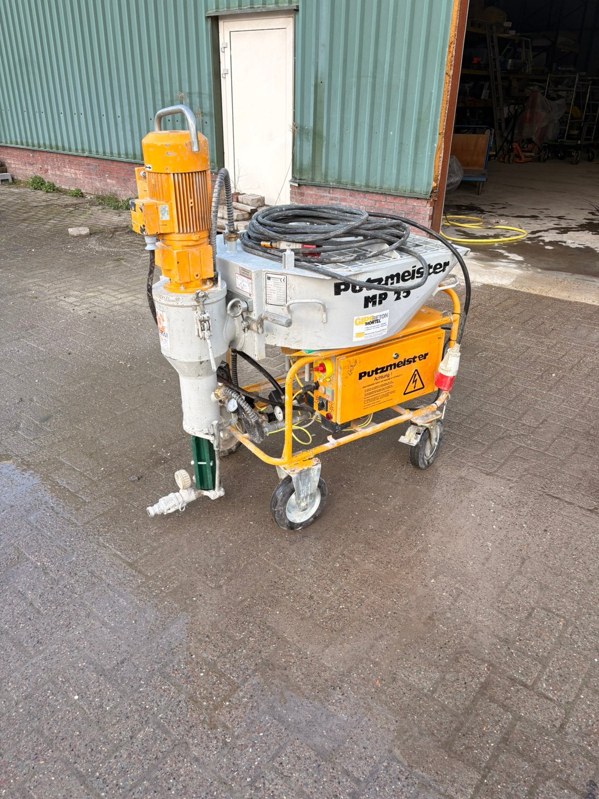 Putzmeister MP 25 / egaline pomp 380v, Doe-het-zelf en Verbouw, Ophalen, Gebruikt