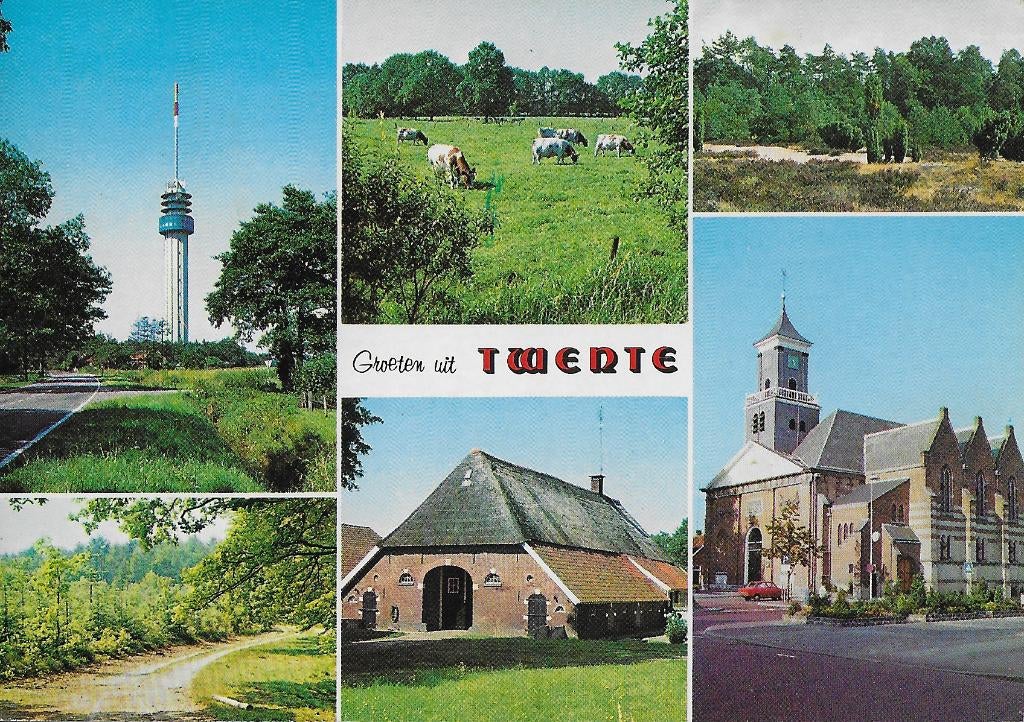 Twente Gelopen Ansichtkaart ( 1212 ), Ophalen of Verzenden, 1980 tot heden, Gelopen, Overijssel