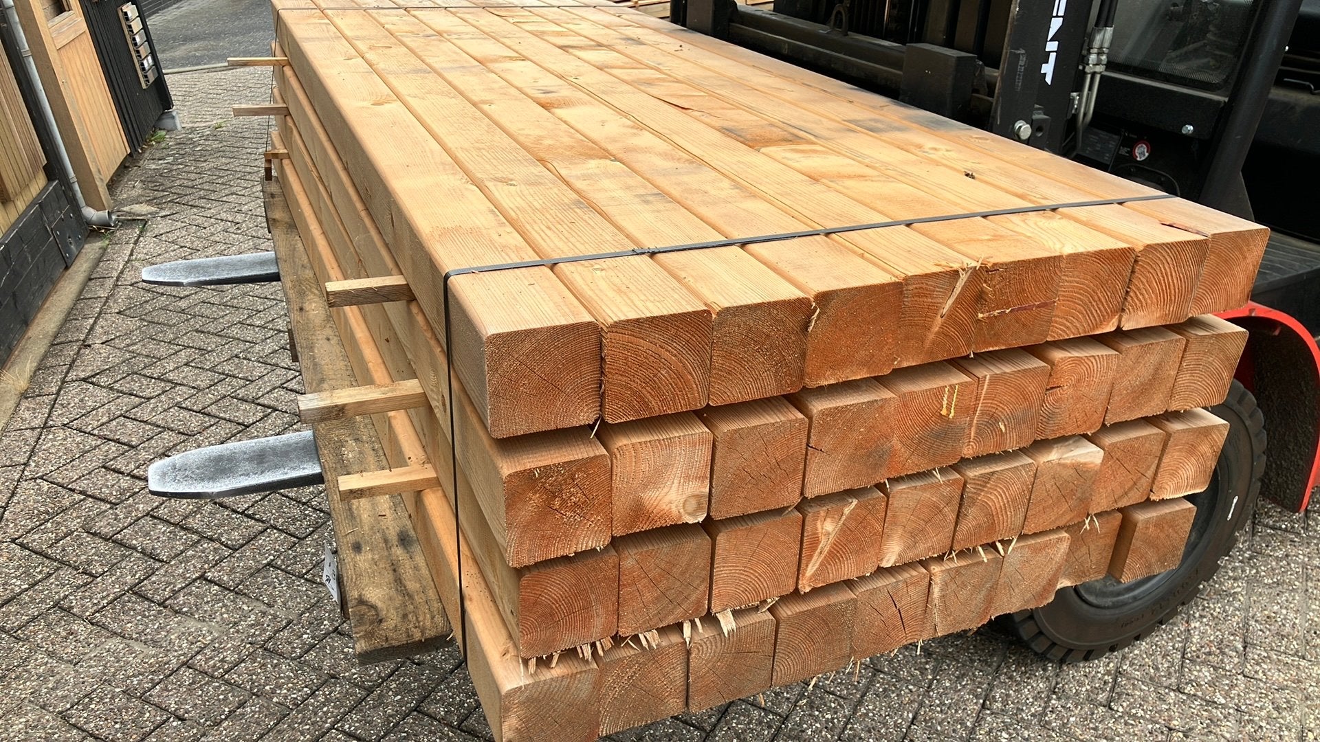 Red class palen 9x9x210 cm, Tuin en Terras, Palen, Balken en Planken, Zo goed als nieuw, Palen, Minder dan 180 cm, Ophalen