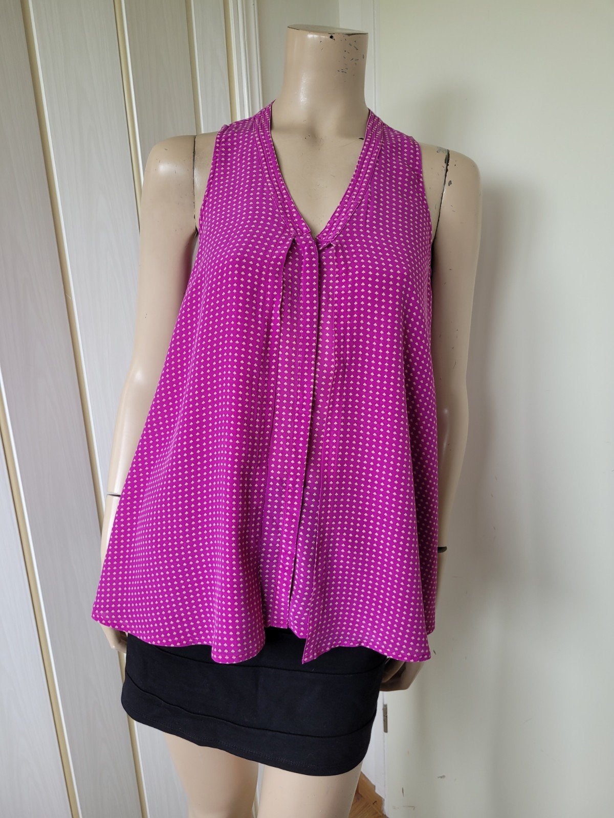 Paul Joe silk/zijde top roze print maat 38/M, Maat 38/40 (M), Paul Joe, Ophalen of Verzenden, Zo goed als nieuw