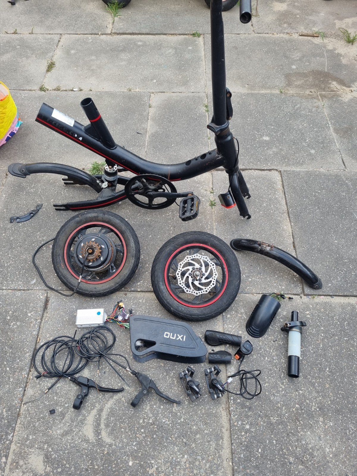 Ouxi V1 onderdelen: Frame, wielen, motor, remmen, etc., Frame, Gebruikt, Ouxi, Ophalen of Verzenden