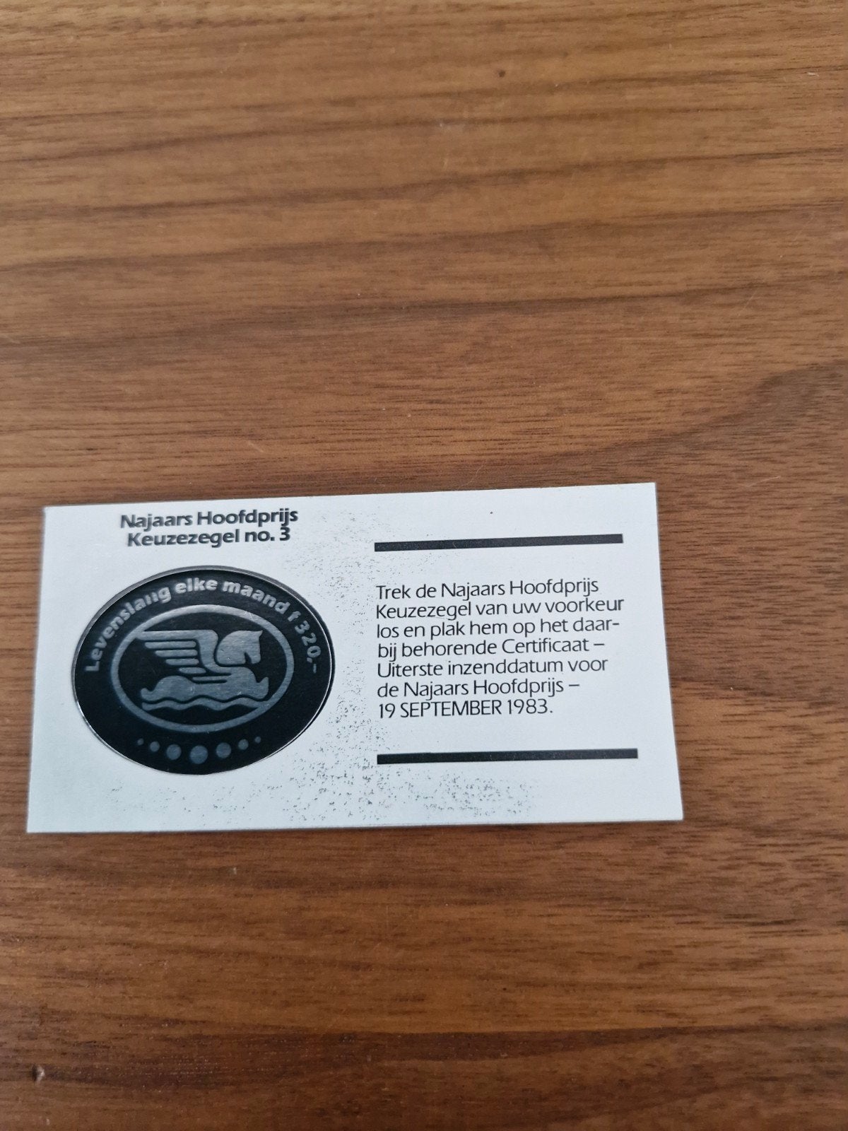 8476 Najaars Hoofdprijs Keuzezegel no. 3 - 1983, Ophalen of Verzenden, Nieuw, Overige typen