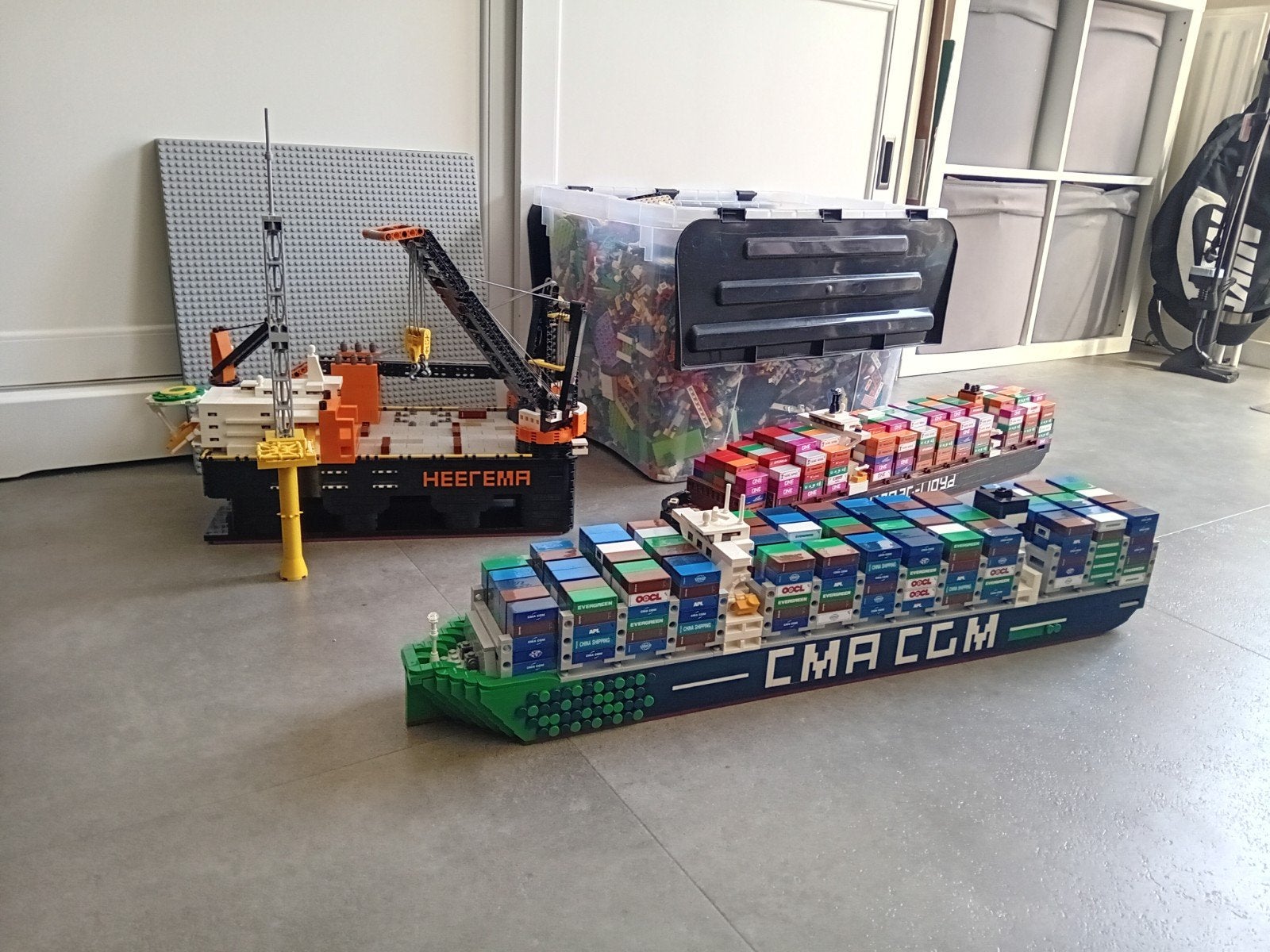 Uniek lot Lego, Ophalen