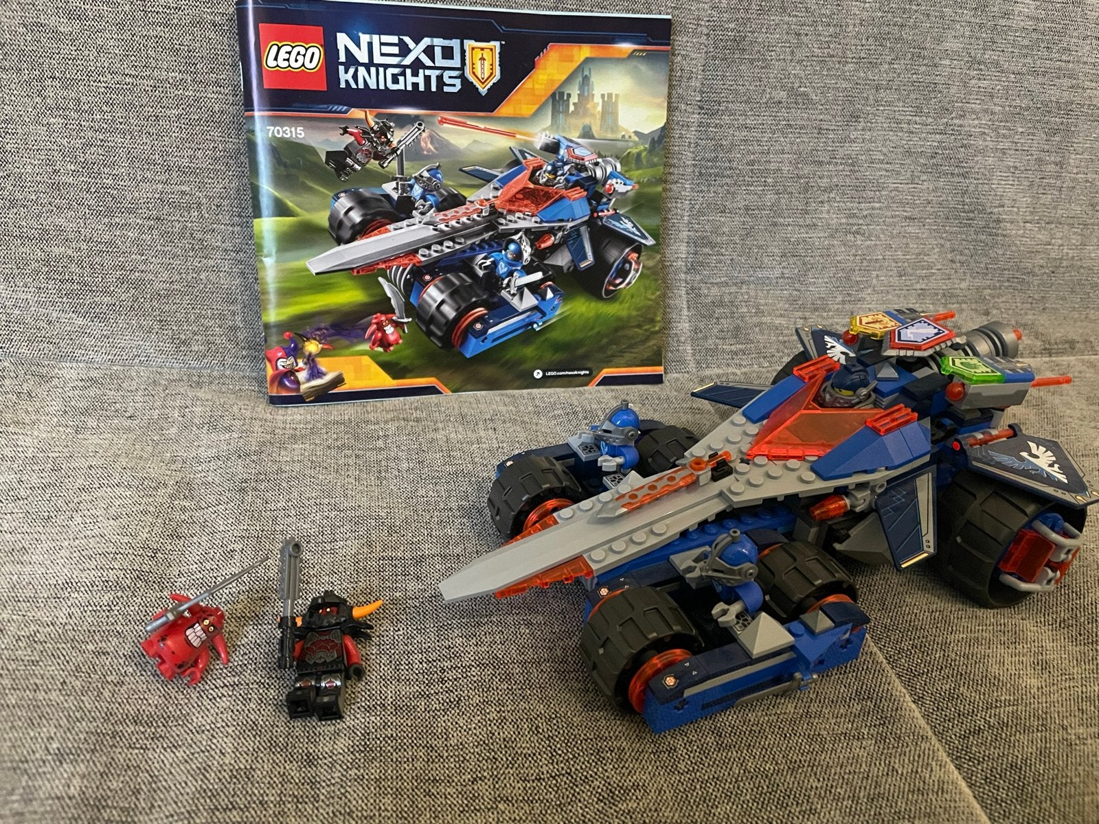 Lego Nexo Knights 70315 Clay's Rumble Blade, Lego, Ophalen of Verzenden, Zo goed als nieuw, Compleet