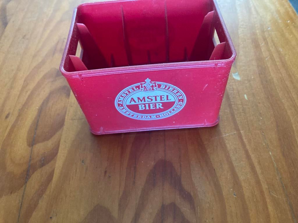 Vintage Amstel kratje, pennenbakje, in goede staat, Ophalen of Verzenden, Zo goed als nieuw