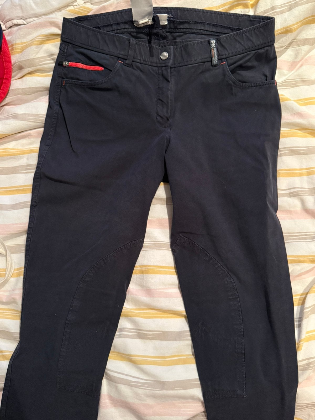 Paardrijbroek, Dieren en Toebehoren, Blauw, Gebruikt, L, Met stretch