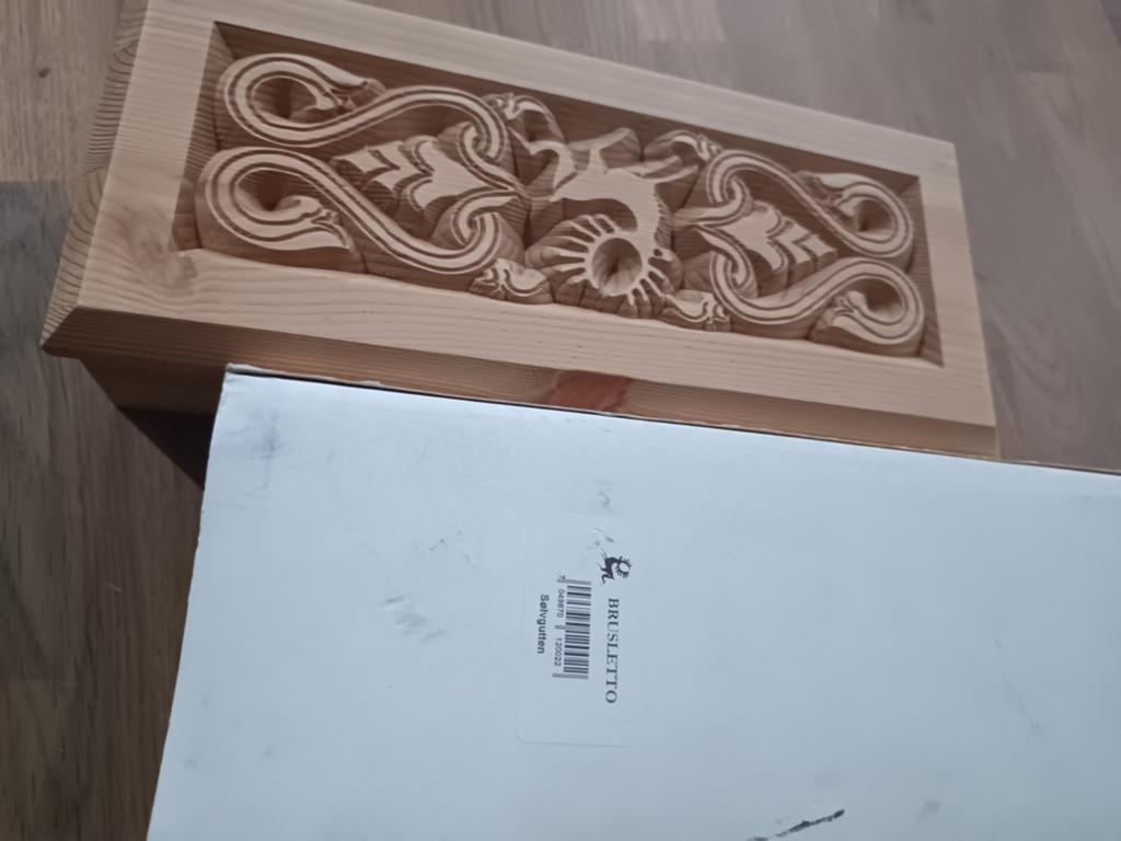 Brusletto Solvgutten Noors mes in houten kist zilver, Antiek en Kunst, Ophalen of Verzenden