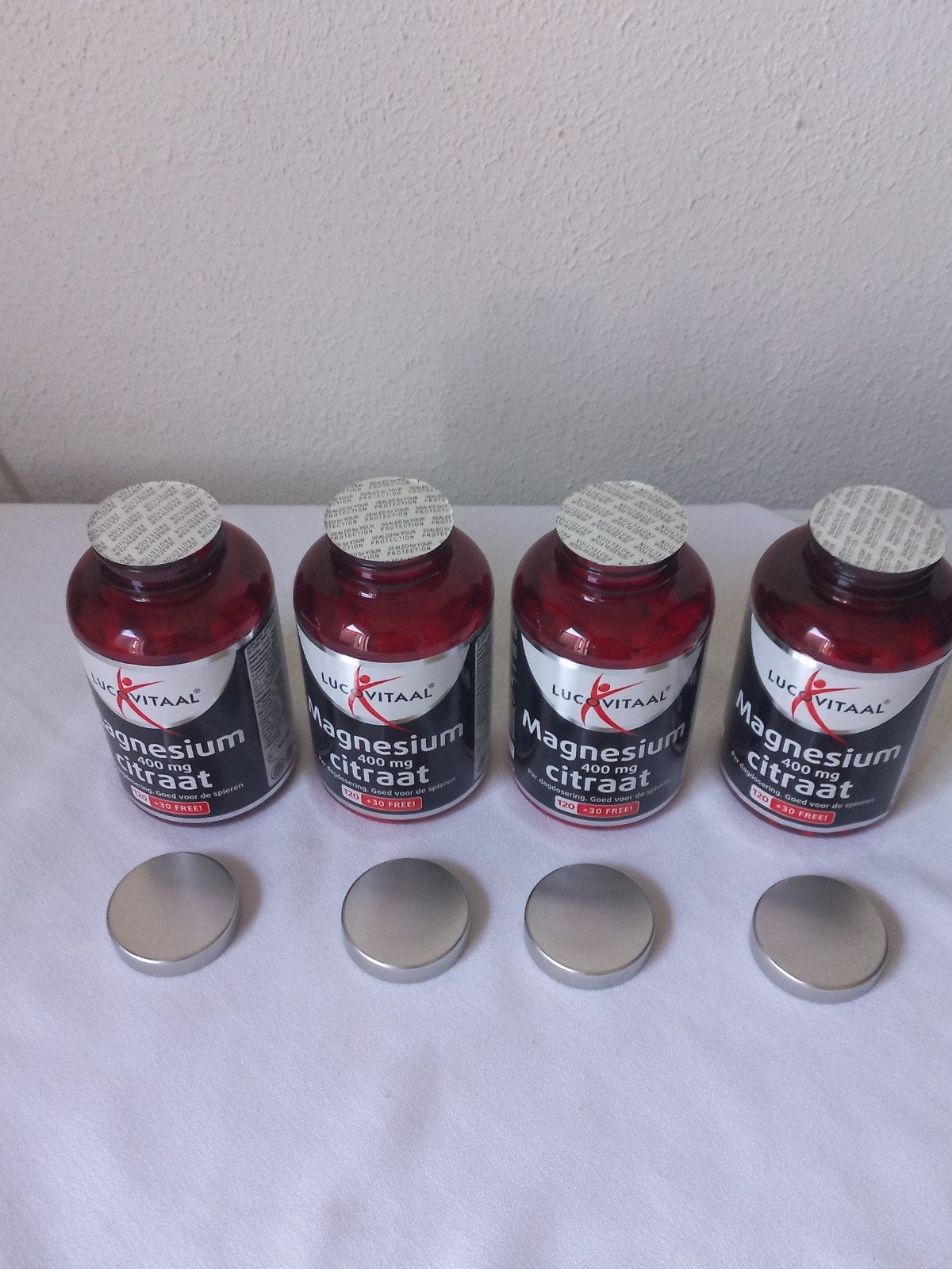 4x LUCTOVITAAL Magnesium 400 mg Citraat 120+30 gratis, Ophalen of Verzenden, Nieuw, Overige typen
