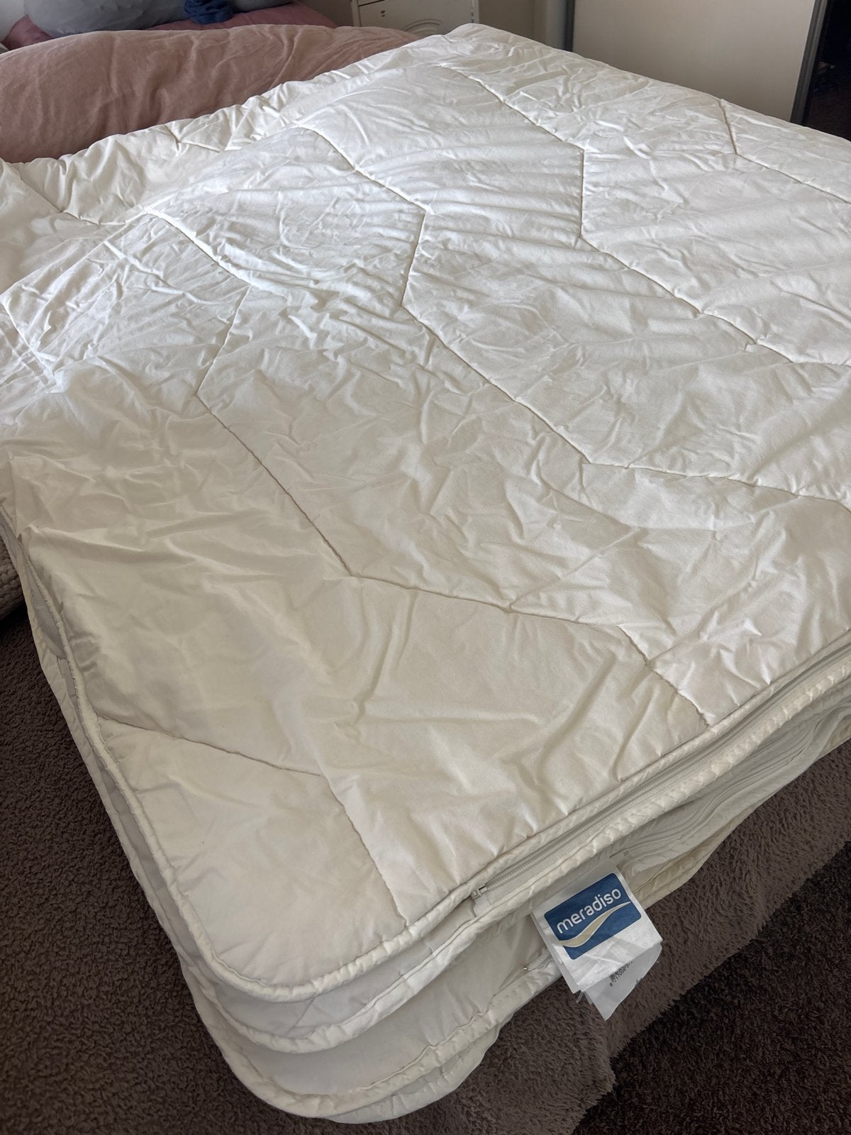 4-seizoenen Wollen dekbed 240x220  - Meradiso, Huis en Inrichting, Gebruikt, Ademend, Deken of Dekbed, Overige merken