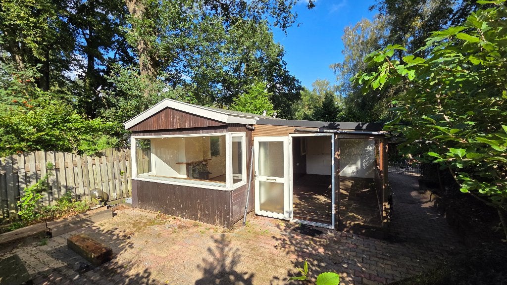 GRATIS houten stacaravan 3,6 x 11 meter met overkapping, Caravans en Kamperen, Stacaravans, Tot en met 3