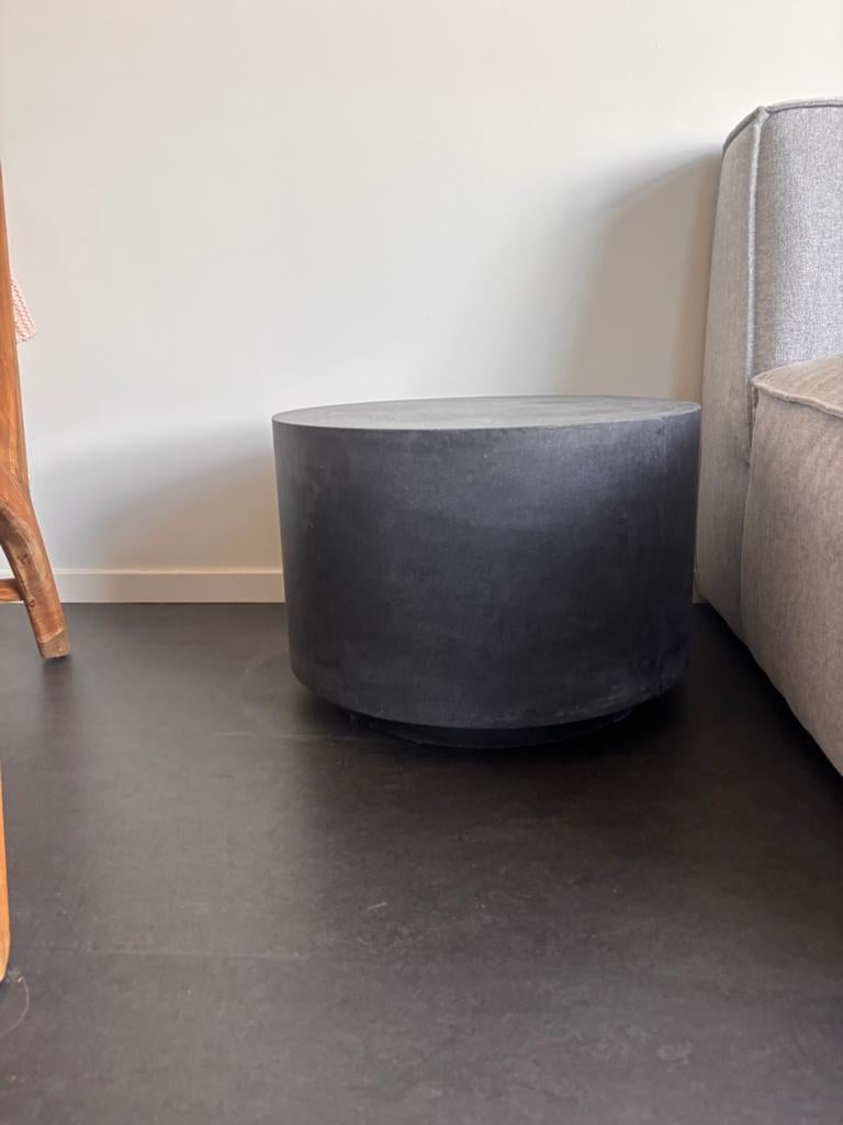 Bijzettafeltje betonlook, 45 tot 60 cm, Overige materialen, Minder dan 55 cm, Rond