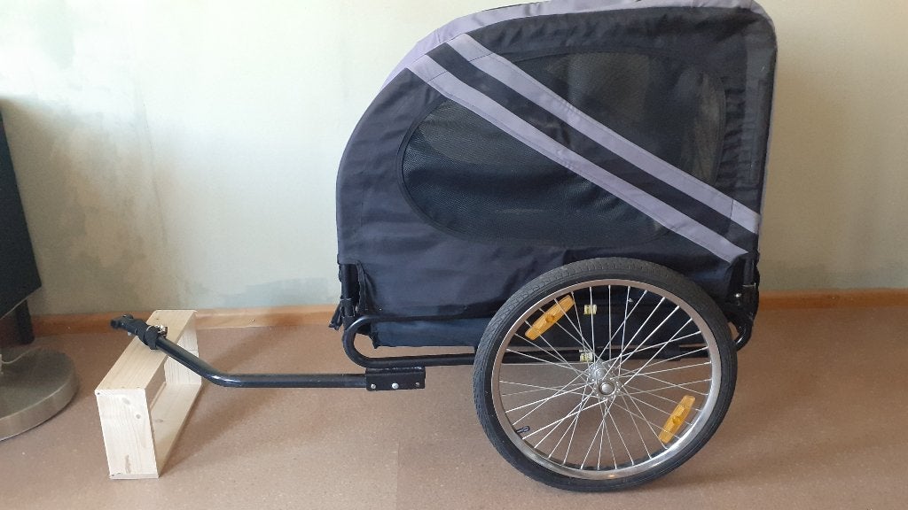 honden-fietskar / bagage-fietskar, Dieren en Toebehoren, Overige merken, Ophalen, Gebruikt, Hondenfietskar