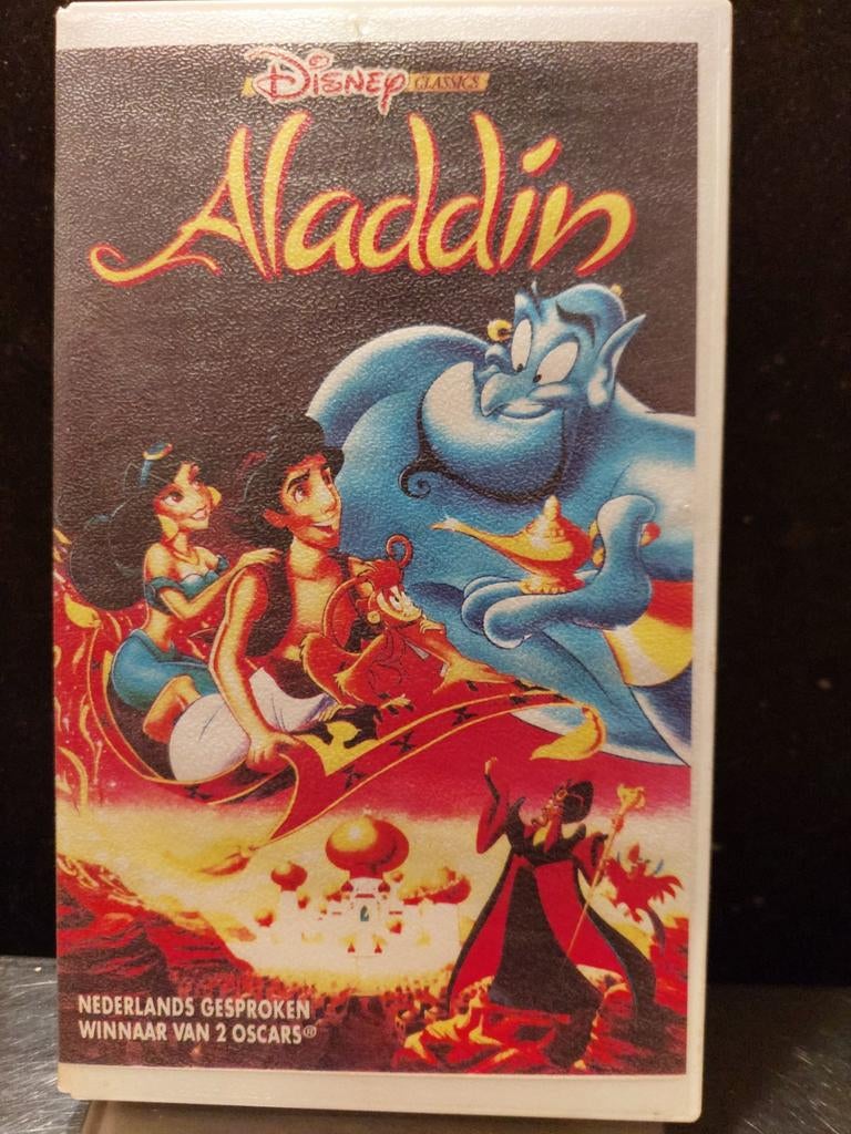 Aladdin kinderfilm video/ vintage/ disney/ vhs, Cd's en Dvd's, VHS | Kinderen en Jeugd, Alle leeftijden, Ophalen of Verzenden