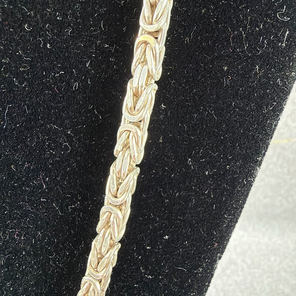 Zilveren Ketting AG 925 | koningsschakel | 65cm | 417779, Ophalen of Verzenden, Gebruikt, Zilver, Zilver