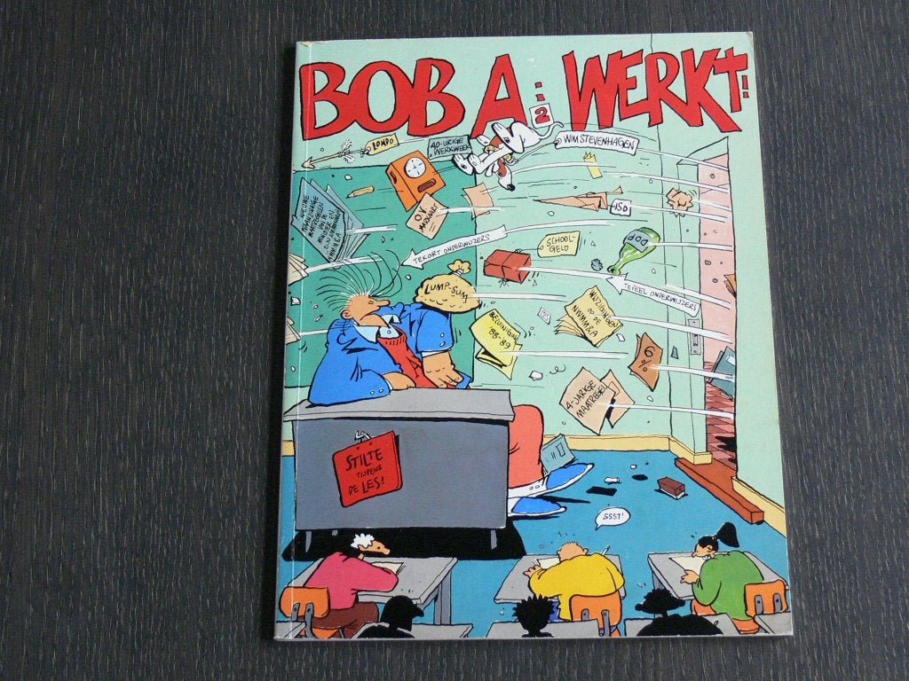 Bob A. werkt!, Eén stripboek, Ophalen of Verzenden, Zo goed als nieuw