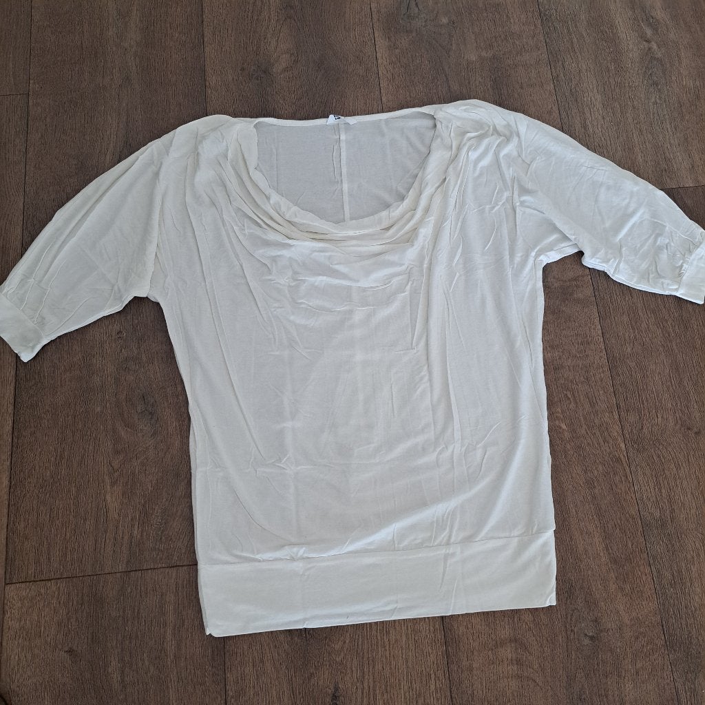 off-white shirt mt. L, Wit, Maat 42/44 (L), Ophalen of Verzenden, Zo goed als nieuw