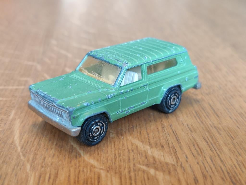 Majorette JEEP Cherokee GROEN inc hond!, Ophalen of Verzenden, Zo goed als nieuw, Auto