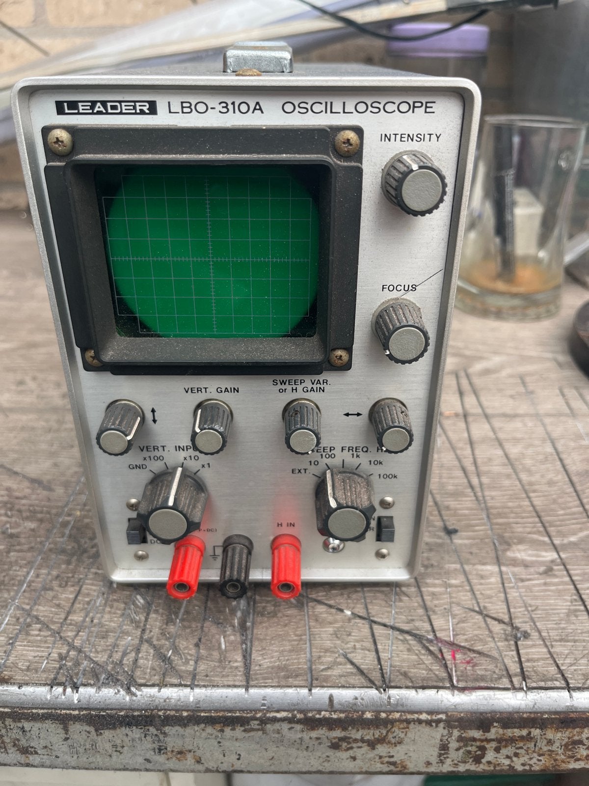 Leader LBO-310A Oscilloscoop - Vintage Meetinstrument, Ophalen of Verzenden, Gebruikt, Overige meters