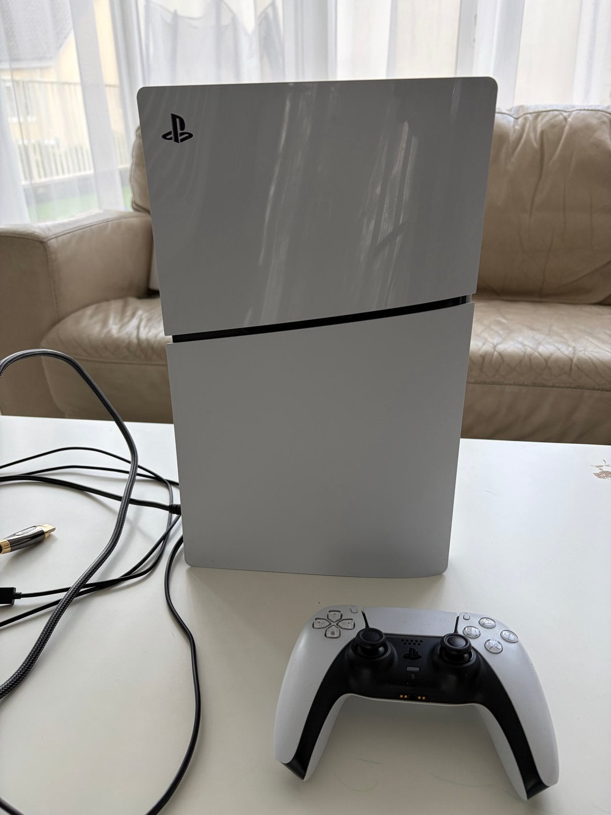 Sony PlayStation 5 Digital Edition met controller + kabels, Ophalen of Verzenden, Zo goed als nieuw
