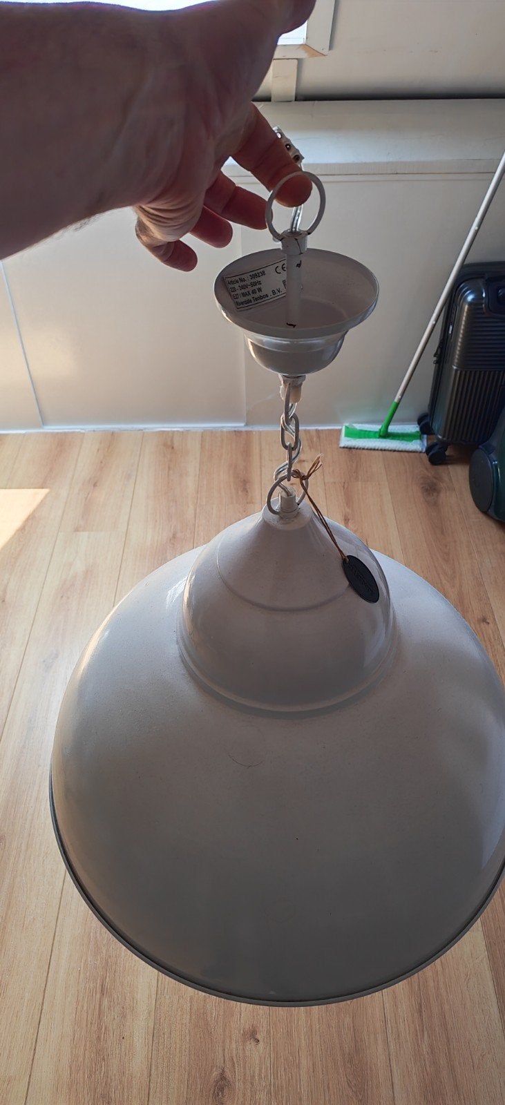 Riverdale hanglamp - Wit metaal, Ophalen, Gebruikt, Metaal, Modern, Klassiek