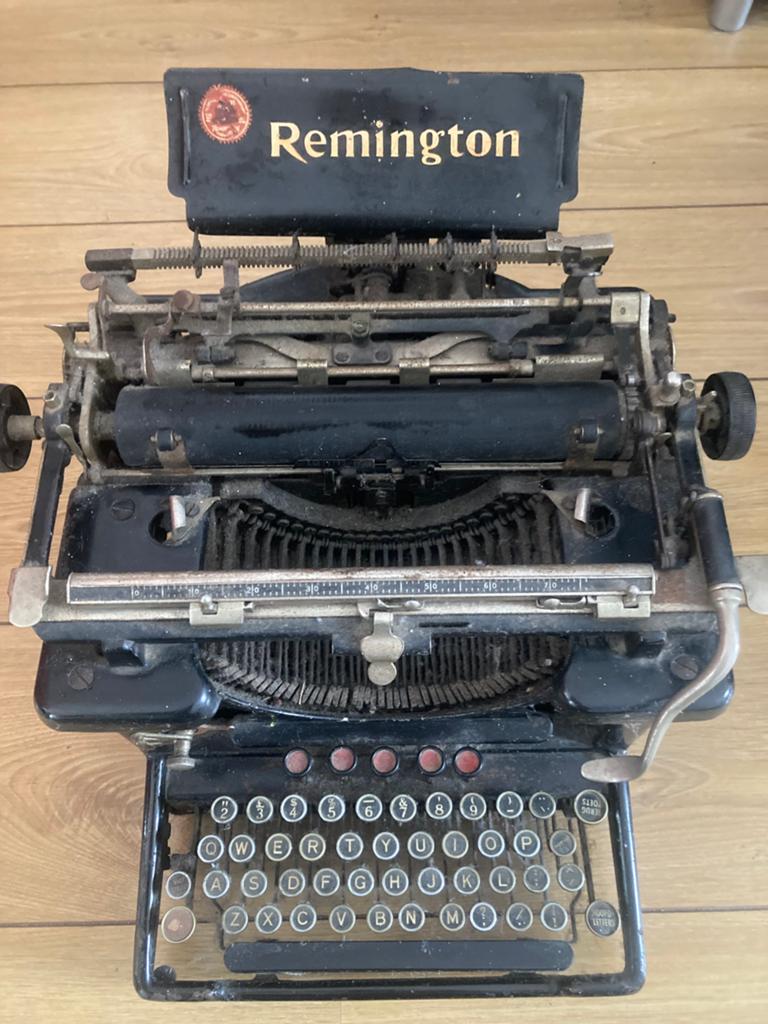 Antieke Remington typemachine te koop, Diversen, Typemachines, Ophalen, Gebruikt
