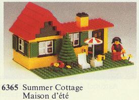 Lego Town Classic Town Building 6365 Summer Cottage, Ophalen of Verzenden, Gebruikt, Complete set, Lego