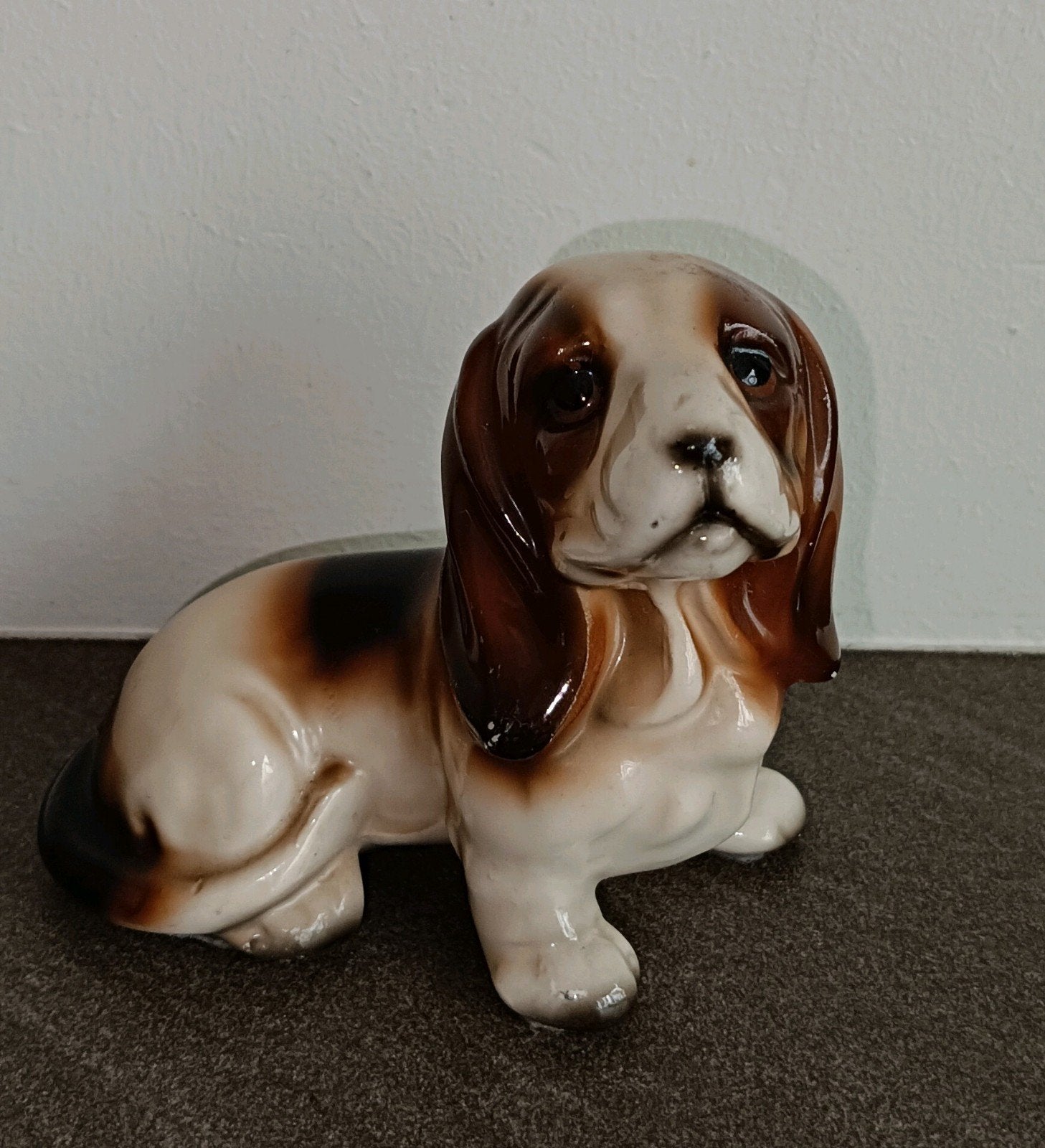 Royal Keramiek Teckel Beeldje - Vintage Hond, Ophalen of Verzenden, Zo goed als nieuw, Hond of Kat, Beeldje of Figuurtje