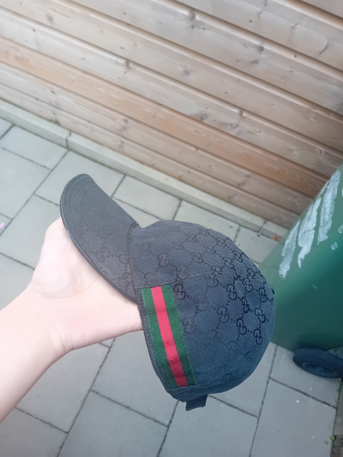 Gucci pet met GG-monogram en Web-streep, Ophalen of Verzenden, Gedragen, One size fits all, Pet